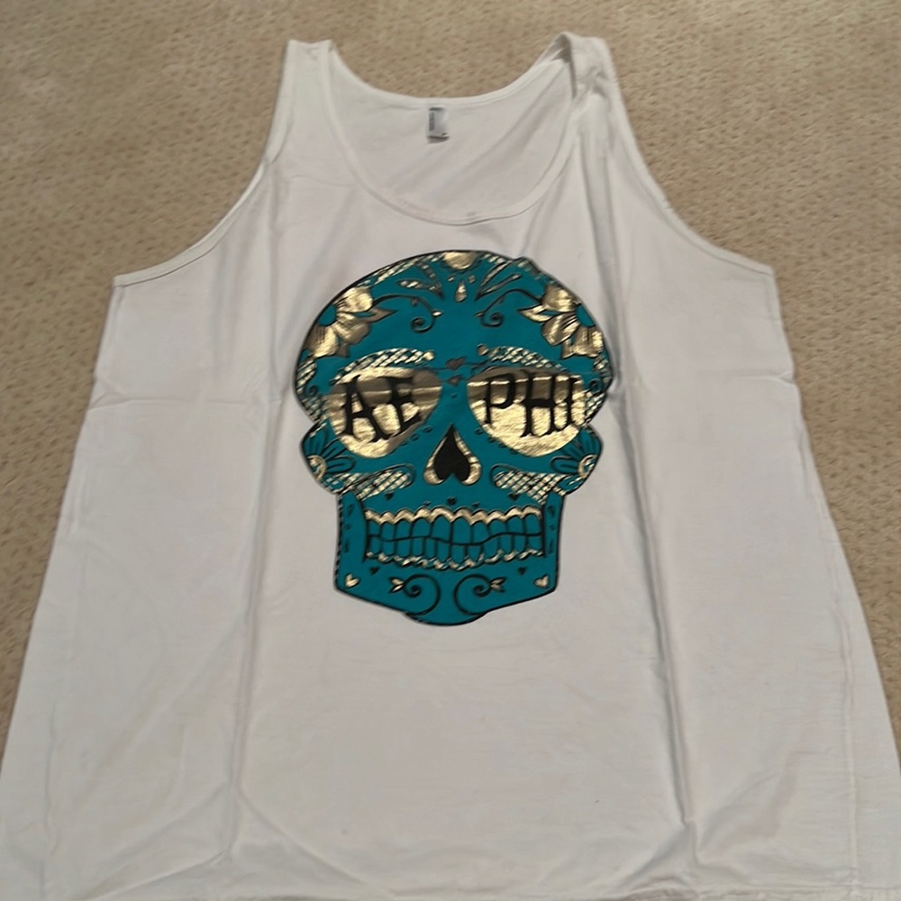 AEPhi Alpha Epsilon Phi Skull Tank